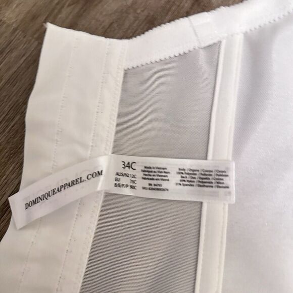NWT Dominique Intimate Apparel Corset Bridal Bustier White Underwire Size 34C - Picture 5 of 7